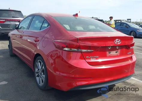 2018 Hyundai Elantra Limited z USA, uszkodzony, nr VIN 5NPD84LF1JH291131